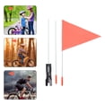 thumbnail image 3 of MasteelfCA 2 Sets Bike Safety Flag with Pole and Mounting Bracket Double Sided Safety Flag, 3 of 8