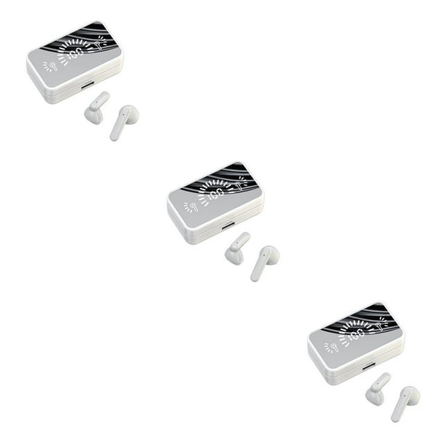 Auriculares Inalámbricos Sidaley HiFi Pantalla LED Espejo Deportes Correr Ciclismo Blanco Type1