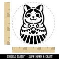 thumbnail image 2 of Cat Russian Nesting Doll Matroyshka Babushka Rubber Stamp for Scrapbooking Crafting Stamping - Small 3/4 Inch, 2 of 7
