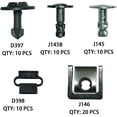 thumbnail image 3 of WWS-60 Pcs Clips de Couverture de Plateau Moteur Kit de Vis en Métal pour Audi VW, 3 of 4