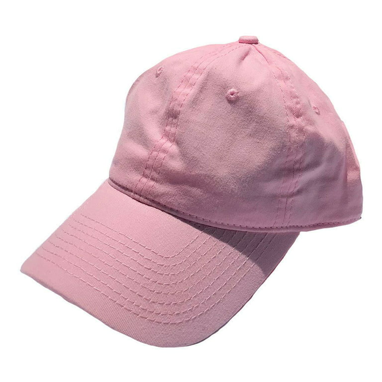 Womens Lightweight Brushed Cotton Baseball Hats Caps 6 Panel Low Crown  Summer Colors | 