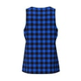 thumbnail image 6 of Sigee Buffalo Plaid Blue Black for Men's Workout Tank Top, Athletic Gym Sleeveless Shirt - Quick Dry, Lightweight, Breathable Small, 6 of 9