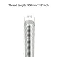 thumbnail image 2 of Uxcell Fully Threaded Rod M10 x 300mm 1.5mm Thread Pitch 304 Stainless Steel Right Hand Threaded Rods Bar Studs, 2 of 6