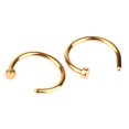thumbnail image 1 of Fashion Body Piercing Jewelry Stainless Steel Nose Open Ring Nose Nail Hoop 5pcs, 1 of 5