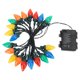 thumbnail image 3 of Cadena de luces LED navideñas C9 de 16,4 pies, 20 luces LED impermeables C9 con forma de fresa para decoración de exteriores, interiores, exteriores, patios, bodas y fiestas, 3 of 10