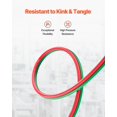 thumbnail image 4 of Oxygen Acetylene Hose 1/4-Inch x 25FT T-Grade Twin Welding Torch Hose, 300 PSI Working Pressure, 900 PSI Burst, B Fittings with Color-Coded Design for Welding, Cutting, Brazing, and Soldering, 4 of 11