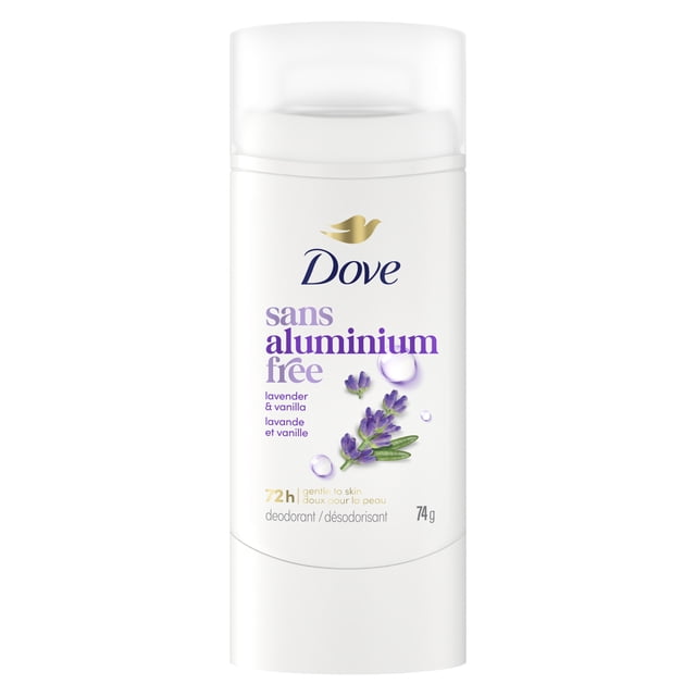 Dove Aluminum-Free Deodorant 72H Protection Lavender & Vanilla, 74 g
