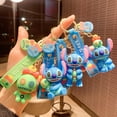 thumbnail image 2 of Disney Anime Cartoon Stitch Keychain Lilo & Stitch Cute Doll Keyring Fashion Couple Bag Ornament Key Chain Car Pendant GiftChina Gong Bohan LED, 2 of 2