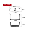thumbnail image 2 of 3Pcs Carbon Fiber Car Console Air Vent Outlet Cover For Golf 6 Mk6 2008-2012, 2 of 9