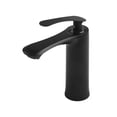 thumbnail image 4 of Elegante grifo de lavabo de latón: baño de control de agua fría y caliente de una sola manija, 4 of 11