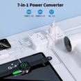 thumbnail image 4 of Convertidor de voltaje TREVOLTY de 2000 W de EE. UU. a Europa con 3 AC y 2 USB, 4 of 7