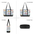 thumbnail image 6 of FORMRS Laptop Tote Bag for Women with 15.6" Computer Compartments Handbag, White Hand Drawn Sailboats, 6 of 7