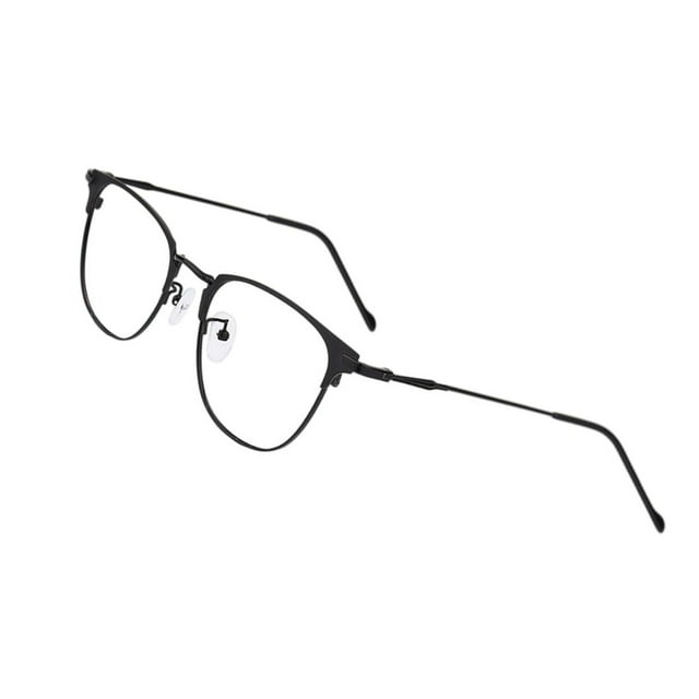 Xingzhi Blue Light Blocking Glasses Clear Lens Metal Frame for Sleep Better Black