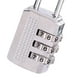 thumbnail image 5 of Riwesomey Candado de contraseña de combinación de 3 dígitos Candado de seguridad de aleación de zinc Maleta Equipaje Cerradura codificada Candado de Herramientas y ferretería blanco, 5 of 6
