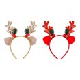 thumbnail image 1 of ¡Compra y Ahorra!, Adornos navideños para adultos y niños, cintas para el pelo con astas de ciervo, arte de tela, regalos navideños Akmoler, 1 of 3