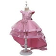 thumbnail image 2 of Loriccy Girls Solid Color Christmas Party Dress, 2 of 5