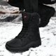 thumbnail image 5 of Botas de nieve de gran tamaño para parejas de invierno al aire libre, botas de nieve de caña alta con forro polar grueso para senderismo y mujeres para hombres, 5 of 6