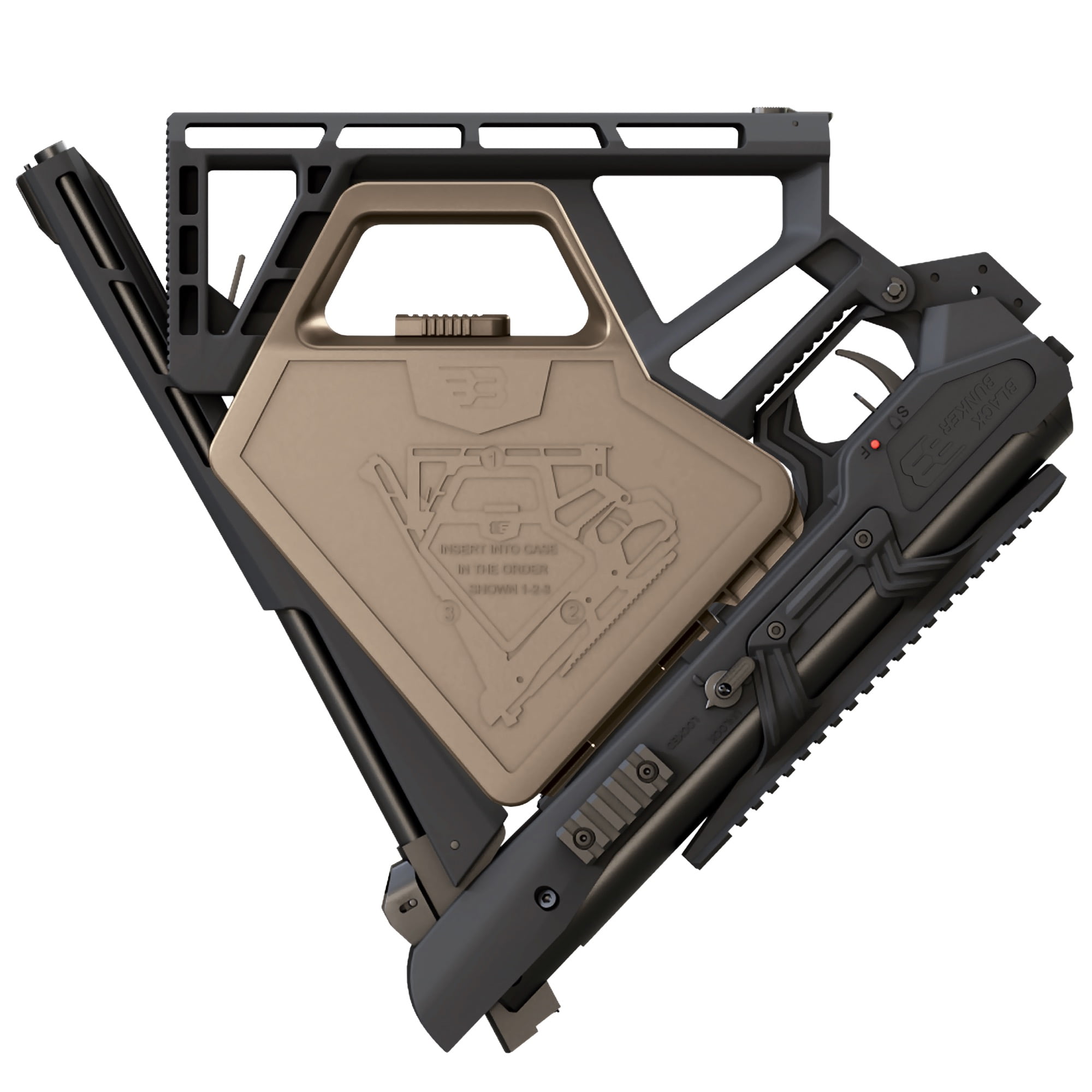 Black Bunker BM8 .177 Caliber Pellet Breakbarrel Air Rifle with Accessory Case - Black