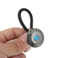 thumbnail image 3 of Unique Bargains Fashion Button Hair Tie for Kids 1 Pc Blue Silver Tone Black, 3 of 5