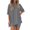 Gray women's 2 piece shorts set a1, variant on Cagogo Women's 2 Piece Shorts Set Casual Solid Basic Round Neck Short Sleeve Tshirt Elastic Waisted Lounge Sets Summer Cruise Outfits Matching Tracksuits Travel Airport Clothes, Coffee 2XL