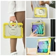 thumbnail image 4 of Allytechgroup Screen Protector Case for Apple iPad mini 7th Gen/ 6th Gen 8.3 Inch, Heavy Duty Protective Build-in Pencil Holder Handle Stand Rugged Bumper Case Kids Friendly for iPad mini 6 7, Yellow, 4 of 8