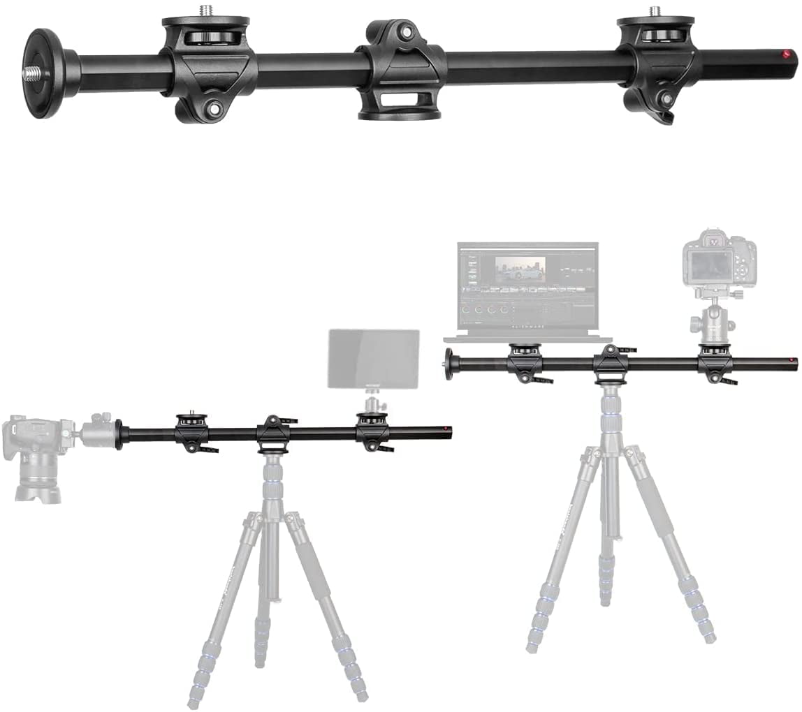 Koolehaoda Horizontal Tripod Arm,Camera Tripod Horizontal and Vertical