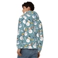 thumbnail image 4 of Kdxio Snowflake Scarf Snowman Print Men Hoodies Casual Hoodies for Men with Zip Pockets Full Zip Long Sleeve Sweatshirt Sports Hooded Jacket-X-Large, 4 of 5