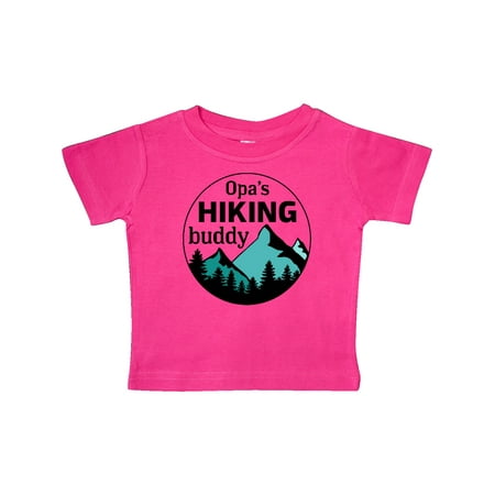

Inktastic Opa s Hiking Buddy with Mountains and Trees Gift Baby Boy or Baby Girl T-Shirt