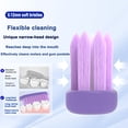 thumbnail image 6 of 4 Pack Adult Manual Toothbrushes, Extra-Long Brush heads Soft Bristles Toothbrushes, Toothbrush Pack with Suction Cup Base, 6 of 9