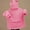 Pink, variant on Pisexur Unisex Sweater Creative Stitching Frog Pullover Pocket Loose Casual Women'S Top