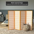 thumbnail image 2 of Red Lantern 4 ft. Short Window Pane Shoji Screen - Honey - 4 Panels, 2 of 7
