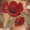 thumbnail image 2 of Pamela Luer 28x28 Gallery Wrapped Canvas Wall Art Titled - Amapola Roja I, 2 of 4