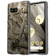 thumbnail image 4 of Case with Clip for Google Pixel 7a Phone (2023), Nakedcellphone [Outdoor Camouflage] Rugged Shield Cover and Ratchet Belt Clip Holster - Tree Leaf Real Woods Camo Design, 4 of 10
