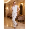 thumbnail image 2 of Conjunto 2 Piezas Elegante, Chaleco con Botones y Pantalón de Pierna Amplia, Look Sofisticado para Mujer, 2 of 5