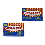 2 Pack Jet Alert Double Strength Alertness Aid 200Mg Caplets 90 Each
