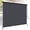Blue Gray, variant on Jane Stone Outdoor Roller Shades 7'W x6'H Cordless Roll Up Blinds with Valance, Exterior Shade Cloth Roll for Patio Porch Pergola,Mocha