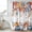 White, variant on Blue Pumpkins Fall Shower Curtain, Waterproof Shower Curtains for Bathroom, Autumn Eucalyptus Thanksgiving Vintage Washable Fabric Bathtub Curtain Set Bath Decor with 12 Hooks Stall 36"x72"
