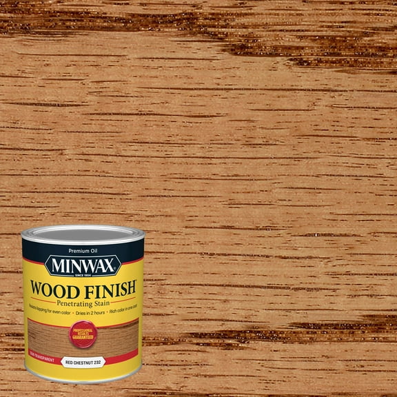 Minwax 700464444 Wood Finish Stain, Red Chestnut, 1 Quart, (1 Piece, 1 Pack)