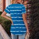 thumbnail image 5 of Camisas de Cuello de Tripulación de Manga Corta para las Mujeres Plisado Mangas de Ruffle, Cuello Redondo Casual Primavera Y Blusa de Verano, 5 of 7