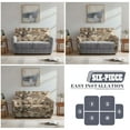 thumbnail image 7 of Jiueut Hunting Camo Print Recliner Loveseat Covers, Washable Sofa Slipcover Stretch Reclining Chair Covers with Storage Pockets for Pet Kids Homes, 7 of 7
