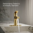 thumbnail image 3 of Kohler K-74021-4-BN Taut 1.2 GPM Single Hole Bathroom Faucet - Nickel, 3 of 7