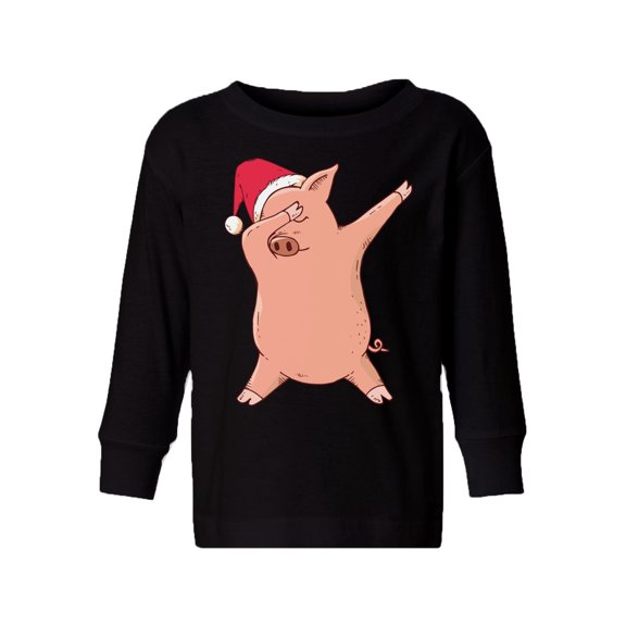 Awkward Styles Christmas Long Sleeve Shirt for Boys Girls Toddler Xmas Pig Dance Shirt
