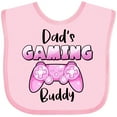 thumbnail image 3 of Inktastic Dad's Gaming Buddy- Pink Controller Boys or Girls Baby Bib, 3 of 4