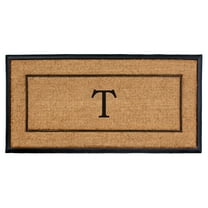 The General Monogram Doormat, 24" x 48", Letter T