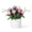 Purple-pink, variant on Garvee Real Touch Artificial Tulips in Ceramic Pot – 10 Lifelike PU Stems – Elegant Faux Flower Centerpiece for Home, Wedding, Table & Easter Décor – Ideal Gift – Color: Rose Red