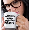 thumbnail image 2 of 3drose, All Things Work Together for Good Christian Library Prints, 11oz Mug, 2 of 6