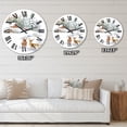 thumbnail image 4 of Designart 'Winter Cottage With Two Deers' Farmhouse Wall Clock, 4 of 5