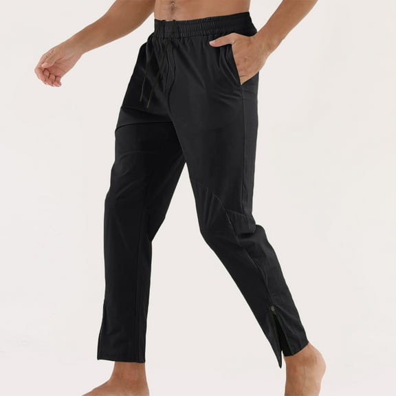 Yiliang Track Pants for Men Men's Athletic Fit Joggers Performance Sweatpants with Zipper Pockets