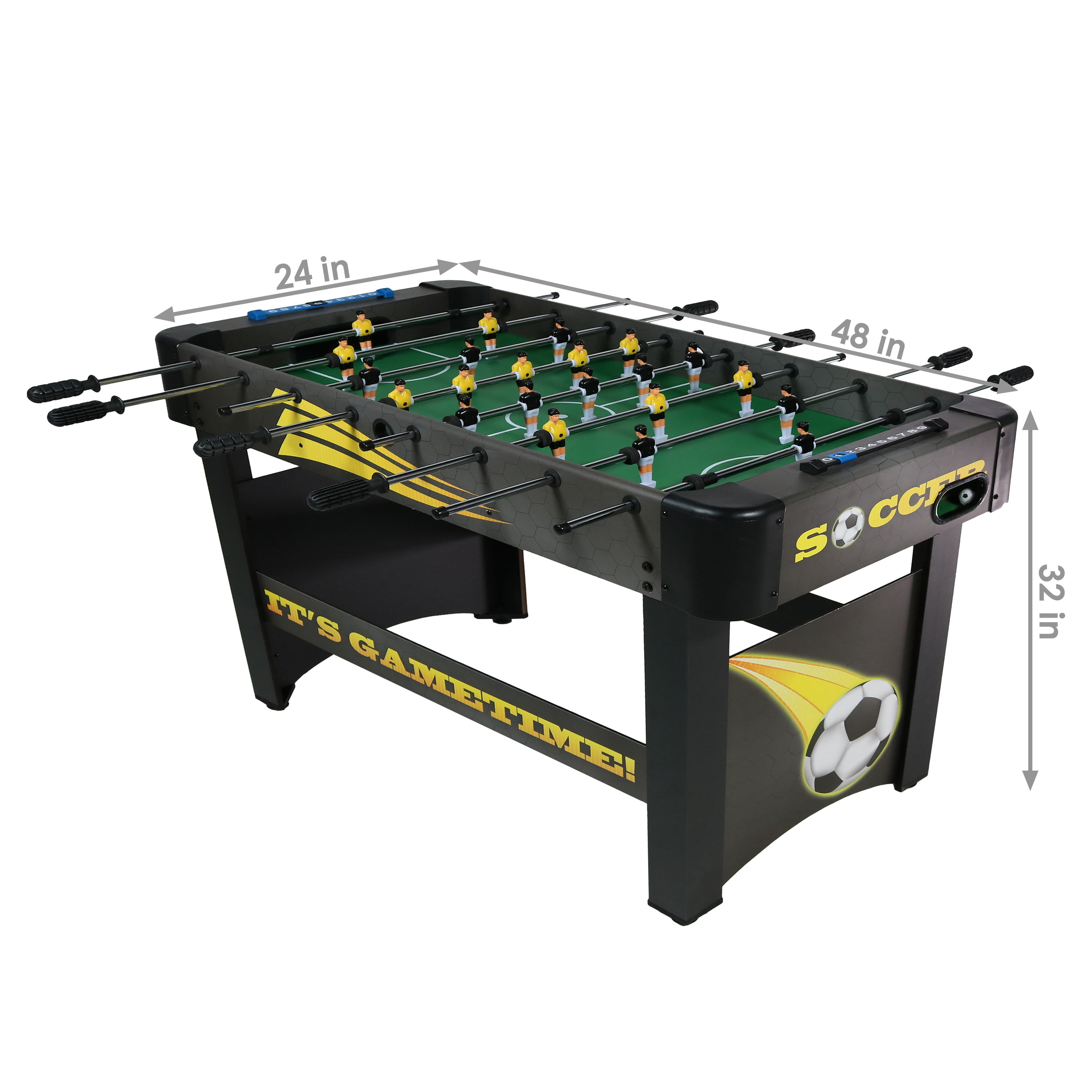 Sunnydaze 48-Inch Indoor Foosball Table - Sports Arcade Table Soccer for  Pub, Game Room, Parties, Basement and table footballn Cave - Indoor 
