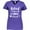 Purple, variant on Inktastic Retired but Forever a Nurse at Heart Women's V-Neck T-Shirt